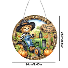 Load image into Gallery viewer, Acrylic 5D DIY Diamond Painting Hanging Pendant for Home Decor (Welcome Pumpkin)