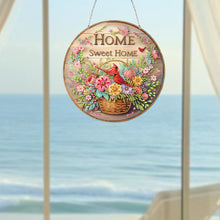 Load image into Gallery viewer, Acrylic 5D DIY Diamond Painting Hanging Pendant for Home Decor (Home Flowers)