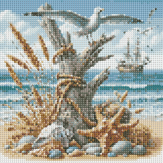 Diamond Painting - Full Round - Beach Starfish (30*30CM)