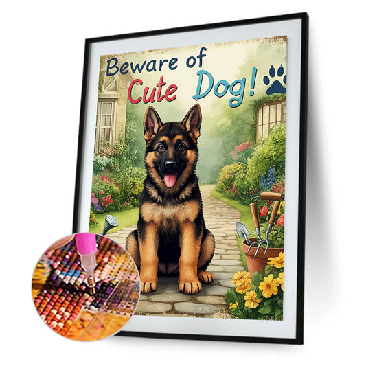 Diamond Painting - Full Round - German Shepherd (30*40CM)