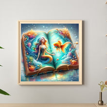 Load image into Gallery viewer, Diamond Painting - Full Round - Mermaid In Book (40*40CM)