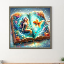 Load image into Gallery viewer, Diamond Painting - Full Round - Mermaid In Book (40*40CM)