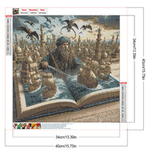 Load image into Gallery viewer, Diamond Painting - Full Round - Pirate In Book (40*40CM)