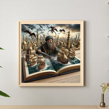 Load image into Gallery viewer, Diamond Painting - Full Round - Pirate In Book (40*40CM)