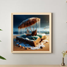 Load image into Gallery viewer, Diamond Painting - Full Round - Sailboat On The Waves Of The Book (40*40CM)