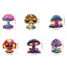 Load image into Gallery viewer, 6Pcs Diamond Painting Refrigerator Magnets Diamond Art Kits for Adults(Mushroom)