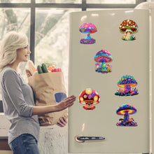 Load image into Gallery viewer, 6Pcs Diamond Painting Refrigerator Magnets Diamond Art Kits for Adults(Mushroom)