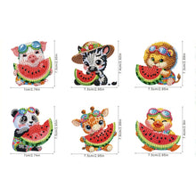 Load image into Gallery viewer, 6Pcs Diamond Painting Refrigerator Magnets Diamond Art Kits for Adults (Animal)