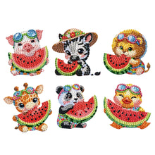 Load image into Gallery viewer, 6Pcs Diamond Painting Refrigerator Magnets Diamond Art Kits for Adults (Animal)