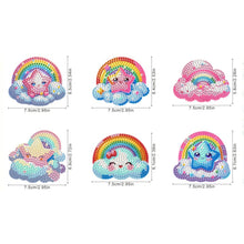 Load image into Gallery viewer, 6Pcs Diamond Painting Refrigerator Magnets Diamond Art Kits for Adults (Rainbow)