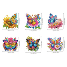 Load image into Gallery viewer, 6Pcs Diamond Painting Refrigerator Magnets Diamond Art Kits for Adult(Butterfly)