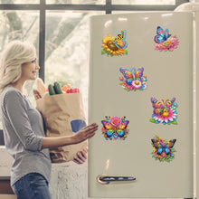 Load image into Gallery viewer, 6Pcs Diamond Painting Refrigerator Magnets Diamond Art Kits for Adult(Butterfly)