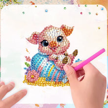 Load image into Gallery viewer, 6Pcs Diamond Painting Refrigerator Magnets Diamond Art Kits (Egg Animals)