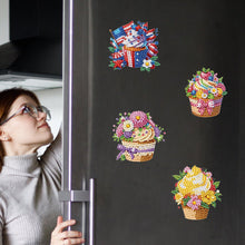 Load image into Gallery viewer, 6Pcs Diamond Painting Refrigerator Magnets Diamond Art Kits for Adults(Desserts)