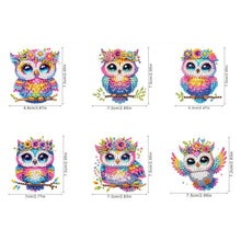 Load image into Gallery viewer, 6Pcs Diamond Painting Refrigerator Magnets Diamond Art Kits for Adults (Owl)
