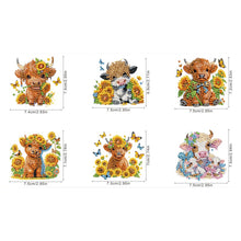 Load image into Gallery viewer, 6Pcs Diamond Painting Refrigerator Magnets Diamond Art Kits for Adults (Yaks)