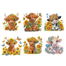 Load image into Gallery viewer, 6Pcs Diamond Painting Refrigerator Magnets Diamond Art Kits for Adults (Yaks)