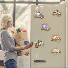 Load image into Gallery viewer, 6Pcs Diamond Painting Refrigerator Magnets Diamond Art Kits (Animals on Tree)