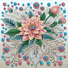 Load image into Gallery viewer, Diamond Painting - Partial Special Shaped - Gemstone Flower (30*30CM)
