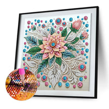 Load image into Gallery viewer, Diamond Painting - Partial Special Shaped - Gemstone Flower (30*30CM)