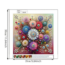 Load image into Gallery viewer, Diamond Painting - Partial Special Shaped - Gemstone Flower (30*30CM)