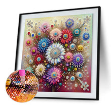 Load image into Gallery viewer, Diamond Painting - Partial Special Shaped - Gemstone Flower (30*30CM)
