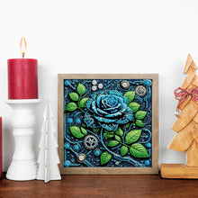 Load image into Gallery viewer, Diamond Painting - Partial Special Shaped - Blue Rose (30*30CM)