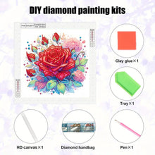 Load image into Gallery viewer, Diamond Painting - Partial Special Shaped - Red Rose (30*30CM)