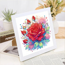 Load image into Gallery viewer, Diamond Painting - Partial Special Shaped - Red Rose (30*30CM)