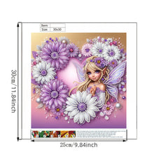 Load image into Gallery viewer, Diamond Painting - Partial Special Shaped - Flower Fairy (30*30CM)