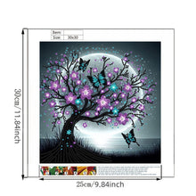 Load image into Gallery viewer, Diamond Painting - Partial Special Shaped - Butterfly Tree (30*30CM)