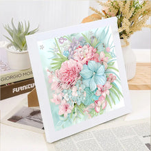 Load image into Gallery viewer, Diamond Painting - Partial Special Shaped - Blooming Flowers (30*30CM)