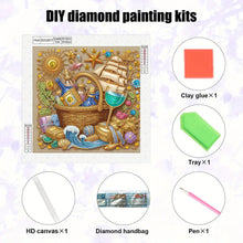 Load image into Gallery viewer, Diamond Painting - Partial Special Shaped - Sailboat Gemstone (30*30CM)