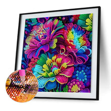 Load image into Gallery viewer, Diamond Painting - Partial Special Shaped - Rainbow Flower (30*30CM)