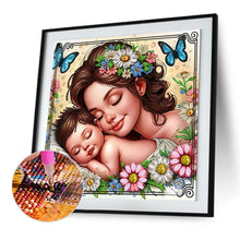 Load image into Gallery viewer, Diamond Painting - Partial Special Shaped - Mother And Child (30*30CM)
