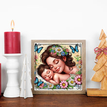 Load image into Gallery viewer, Diamond Painting - Partial Special Shaped - Mother And Child (30*30CM)