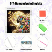 Load image into Gallery viewer, Diamond Painting - Partial Special Shaped - Moonlight Woman (30*30CM)
