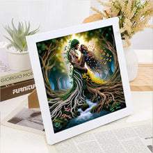 Load image into Gallery viewer, Diamond Painting - Partial Special Shaped - Man And Woman At The Root Of The Tree (30*30CM)