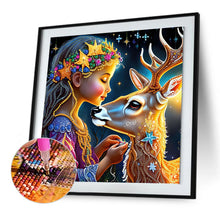 Load image into Gallery viewer, Diamond Painting - Partial Special Shaped - Fawn Girl (30*30CM)