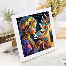 Load image into Gallery viewer, Diamond Painting - Partial Special Shaped - Fawn Girl (30*30CM)