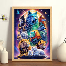 Load image into Gallery viewer, Diamond Painting - Partial Special Shaped - Group Portrait Of Animals (30*40CM)
