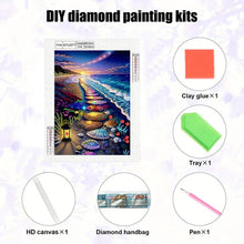 Load image into Gallery viewer, Diamond Painting - Partial Special Shaped - Shell Stone On The Beach (30*40CM)