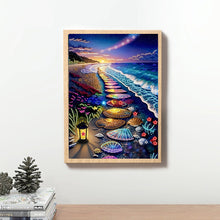 Load image into Gallery viewer, Diamond Painting - Partial Special Shaped - Shell Stone On The Beach (30*40CM)