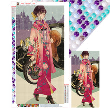 Load image into Gallery viewer, Diamond Painting - Full Round - Japanese Kimono Girl (30*70CM)