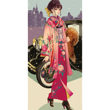 Load image into Gallery viewer, Diamond Painting - Full Round - Japanese Kimono Girl (30*70CM)