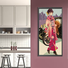 Load image into Gallery viewer, Diamond Painting - Full Round - Japanese Kimono Girl (30*70CM)