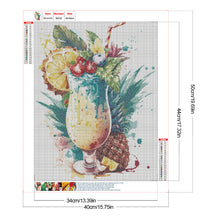 Load image into Gallery viewer, Diamond Painting - Full Round - Pineapple Drink (40*50CM)