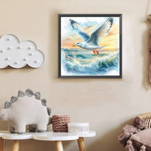 Load image into Gallery viewer, Diamond Painting - Full Round - Seagull On The Beach (30*30CM)