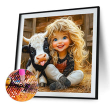 Load image into Gallery viewer, Diamond Painting - Full Round - Cute Little Girl (40*40CM)