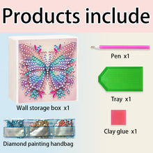 Load image into Gallery viewer, Wall Mounted Butterfly DIY Diamond Painting Storage Box for Art Crafts